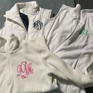 Vest and pullover monogrammed BUNDLE (DMD)